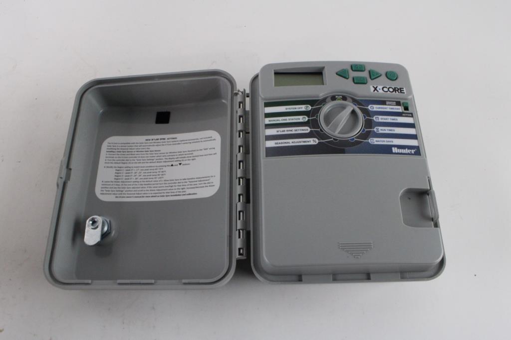 Hunter Xcore 8 Station Outdoor Irrigation Controller, Key Missing