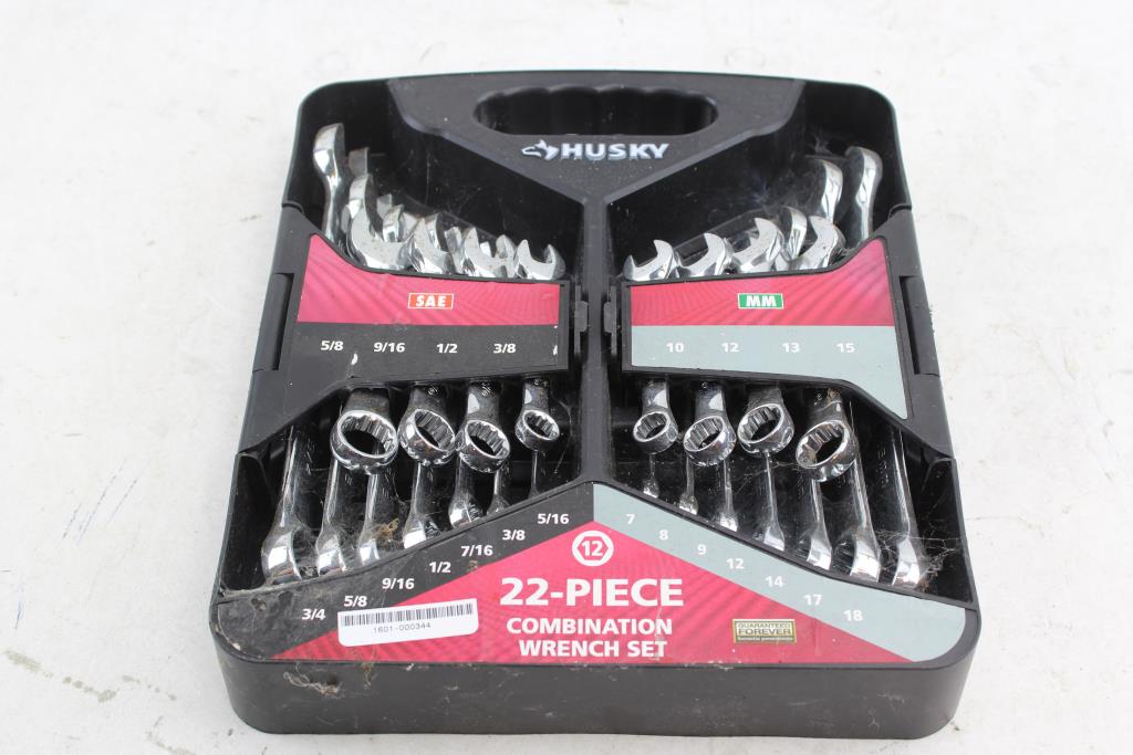 Husky 22 Piece Combination Wrench Set Property Room