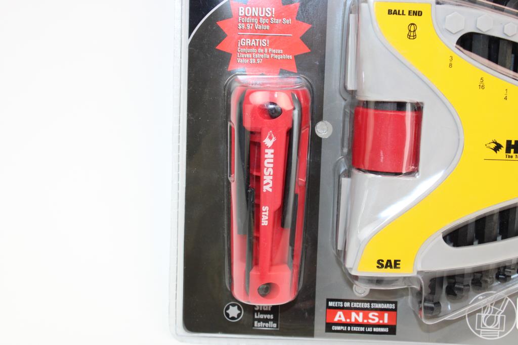 Husky 26 Piece Sae & Metric Ball Head Hex Wrench System With Torque