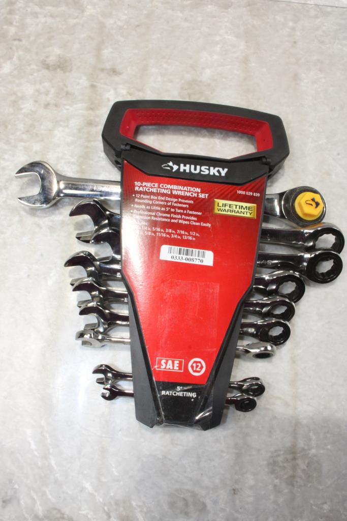 Husky Combination Ratcheting Wrench Set Property Room