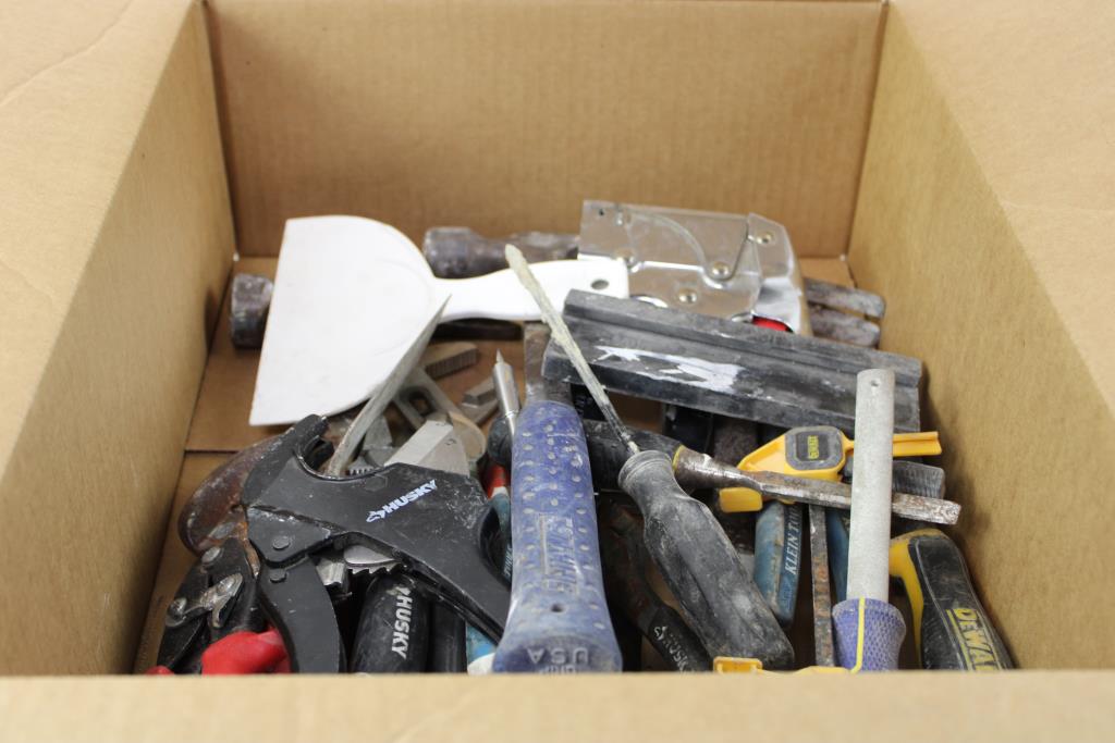 Husky, Dewalt, Estwing, Pliers, Hammers, And More Tools
