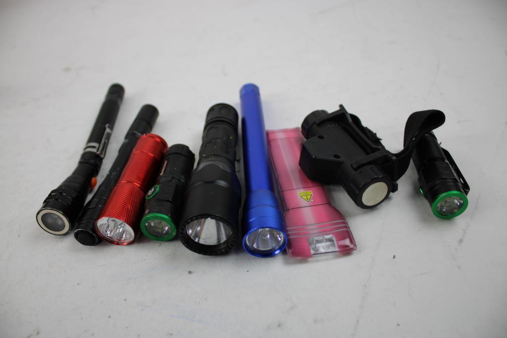 Husky Flashlight, Police Security Flashlight, Braun LED Light & More 16 Pieces