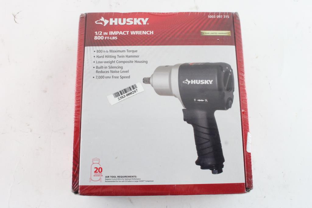 Husky Impact Wrench Property Room