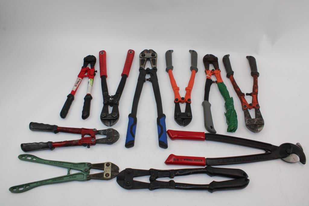 Husky, Pittsburgh, Armstrong MFG, & More Assorted Bolt Cutters; 10