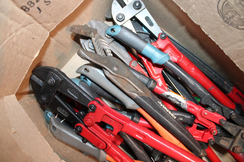 Husky, Pittsburgh, Armstrong MFG, & More Assorted Bolt Cutters; 10