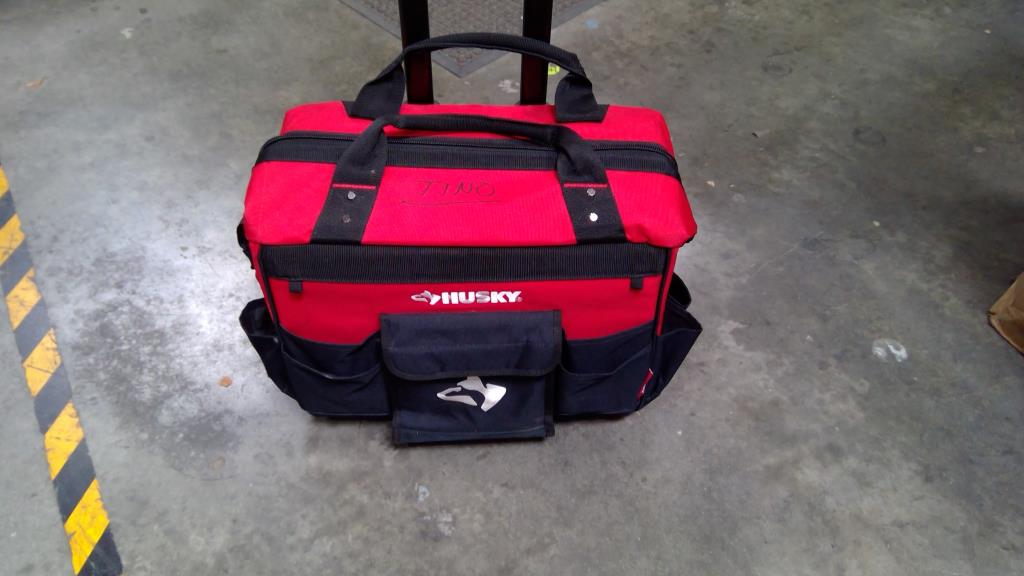 Husky Rolling Tool Bag W Misc Tools