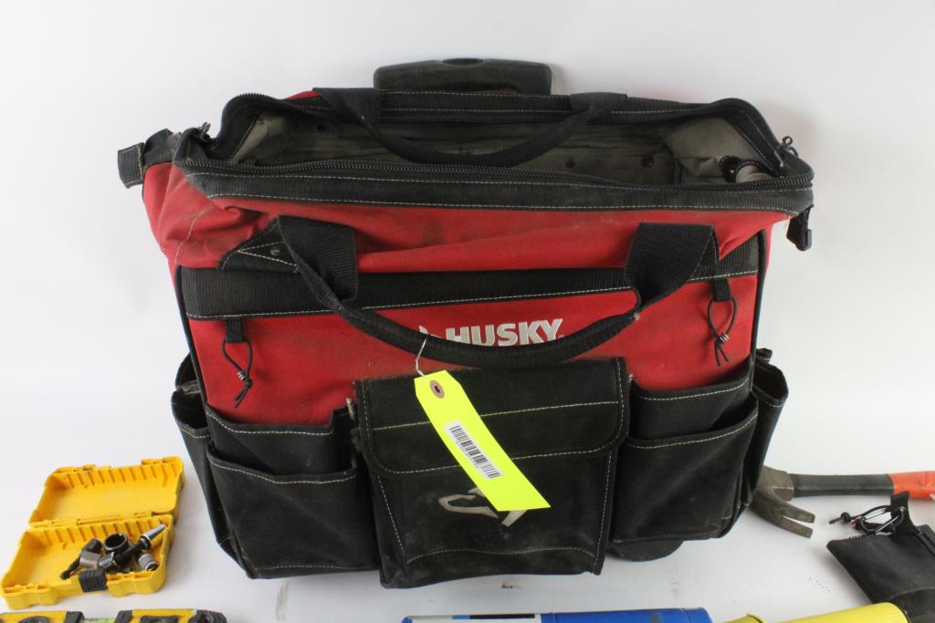 Husky Rolling Tool Bag With Tools, 10+ Pieces Property Room