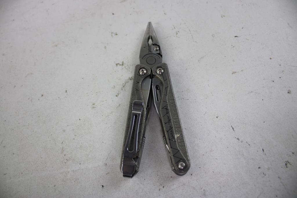 Husky Socket, Combination Wrenches, And Leatherman Charge Multitool, 4 Pieces