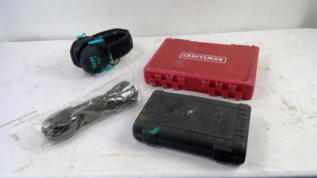 Husky Socket Set, Craftsman Set, Headphones