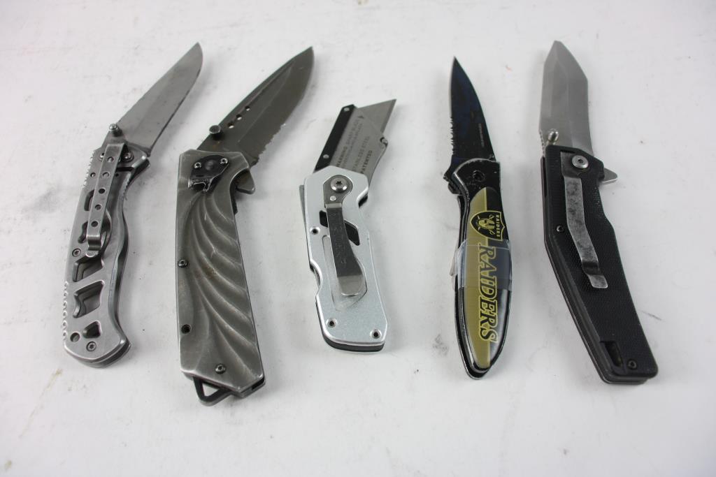 Husky Switch Knife, Smith & Wesson Pocket Knife, And More, 5+ Pieces