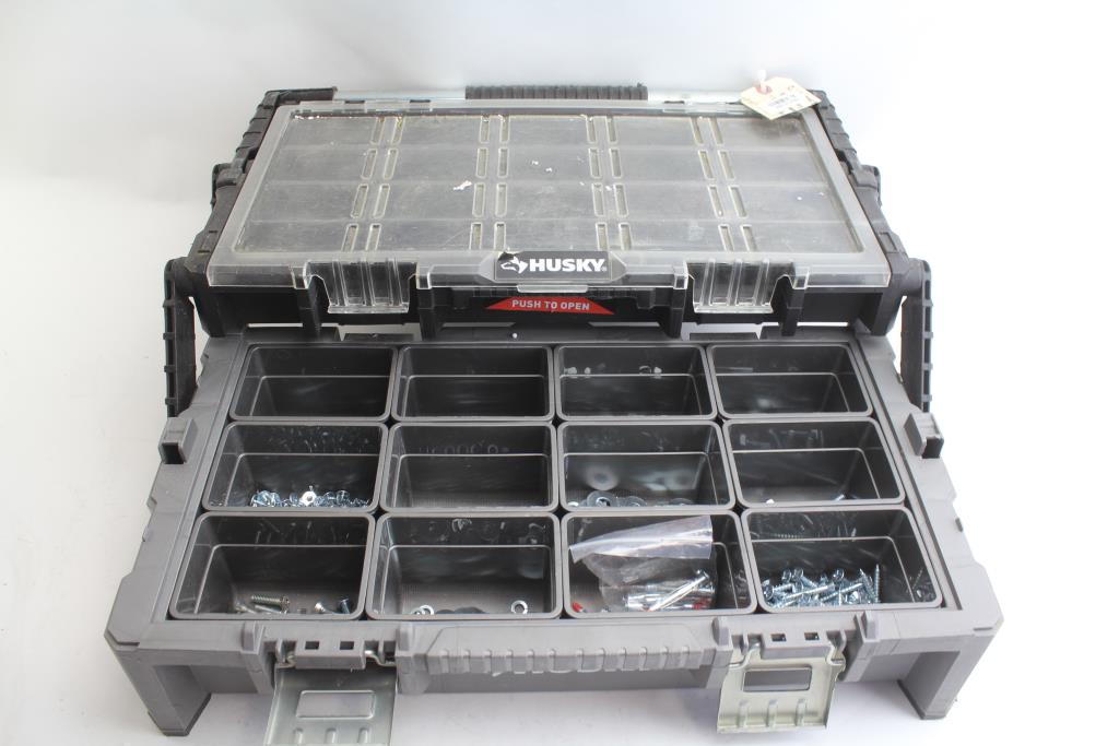 Husky Toolbox, Nuts, Bolts, Washers, Screws 400+ Pieces Property Room