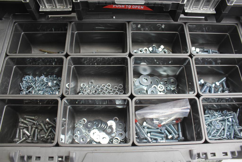 Husky Toolbox, Nuts, Bolts, Washers, Screws 400+ Pieces Property Room