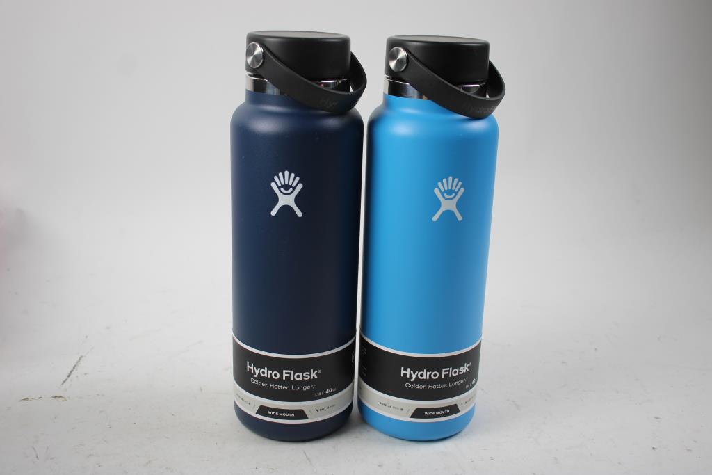 Hydro flask 40 oz metal water bottle 2 pieces property room