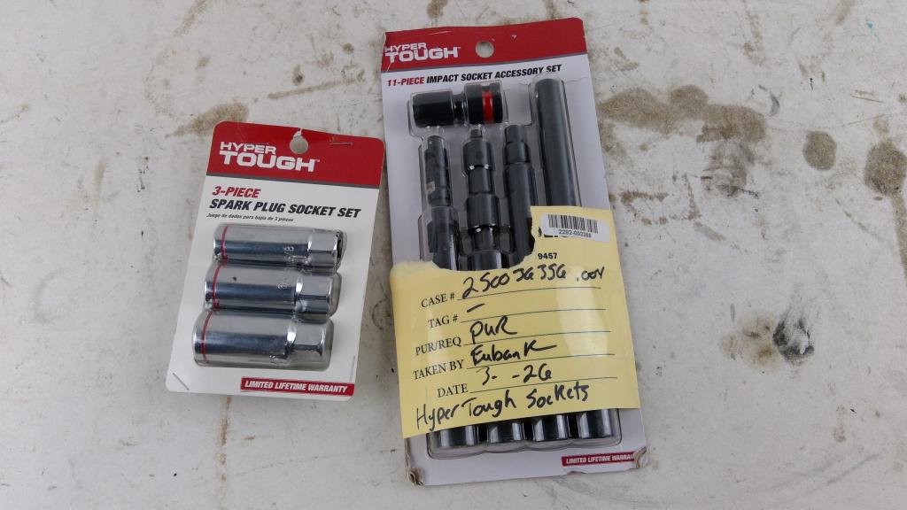 Hyper Tough 11- Piece Impact Socket Accesory Set And More 2 Pieces