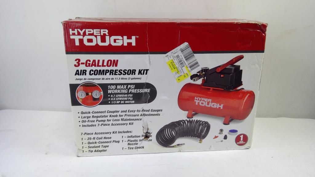 Hyper Tough 3 Gallon Air Compressor Kit