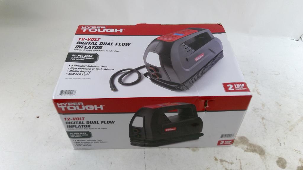 Hyper Tough Digital Dual Flow Inflator