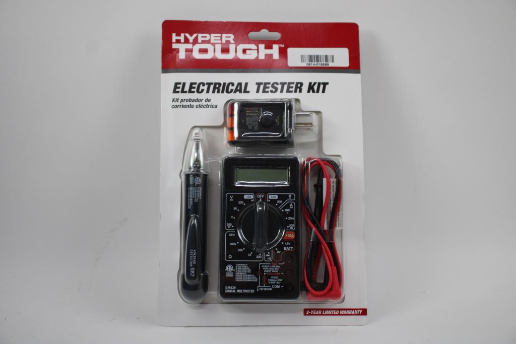 Hyper Tough Electrical Tester Kit, TD35236J Property Room