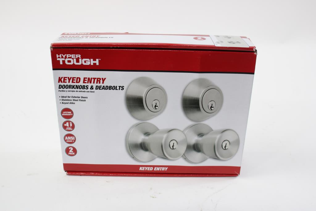 Hyper Tough Keyed Entry Door Knobs & Deadbolts Property Room