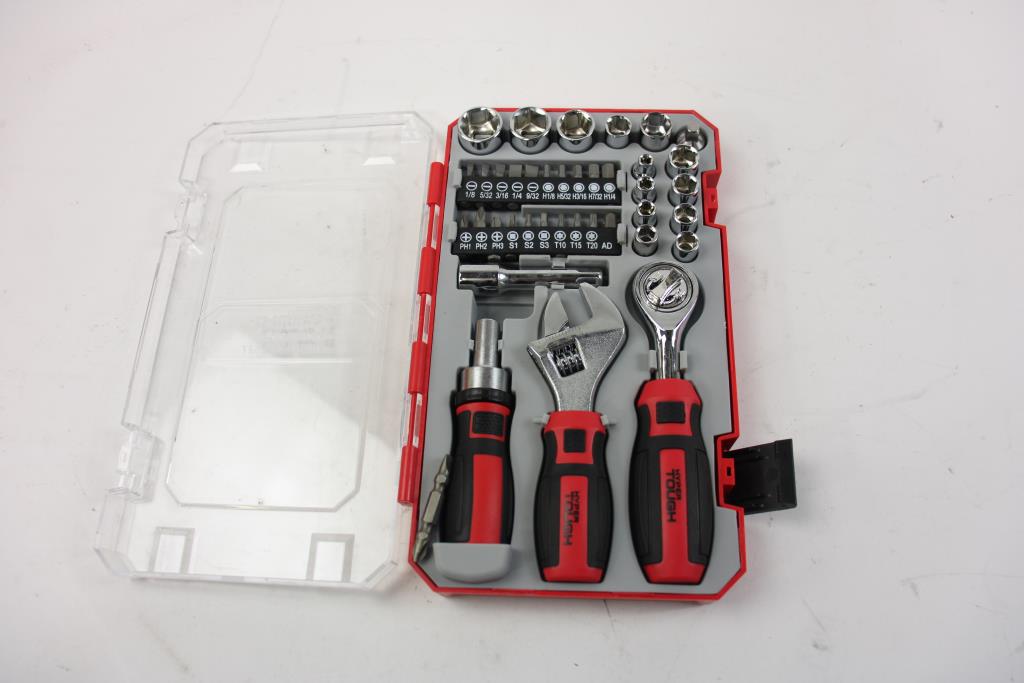 Hyper Tough Mechanics Tool Set, Screwdriver Bit Set And More 3 Pieces