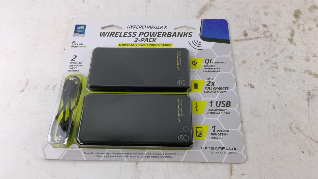 HyperCharger X Wireless Powerbanks 2 Pack