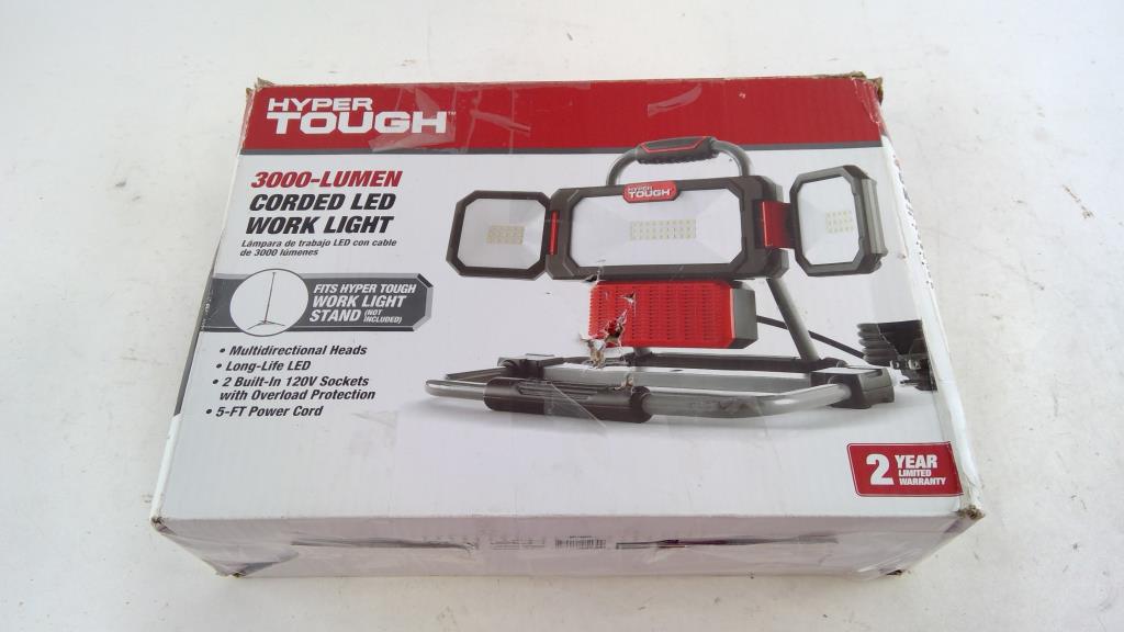 Hypertough 3000-Lumen Corded LED Work Light