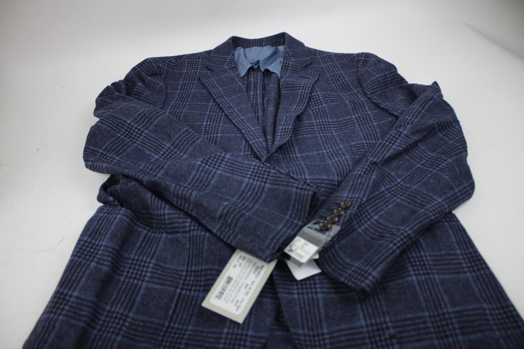 Ibiza Azure Blazer  Size 42R, Wool, Laine, Cotton