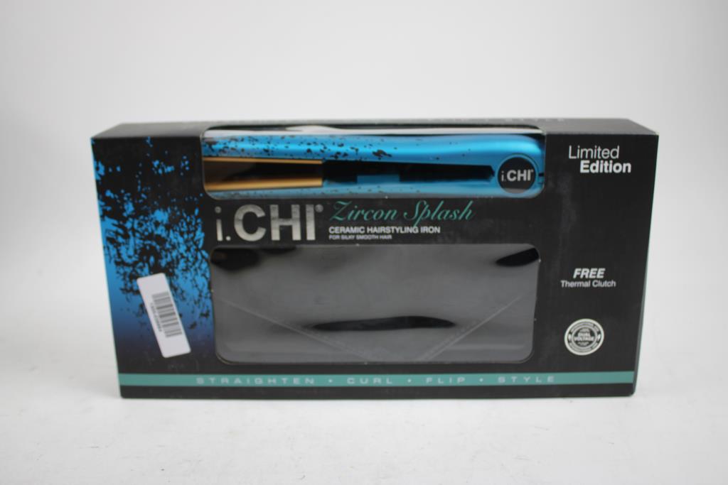 I.Chi Zircon Splash Ceramic Hairstyling Iron With Thermal Clutch, Limited Edition