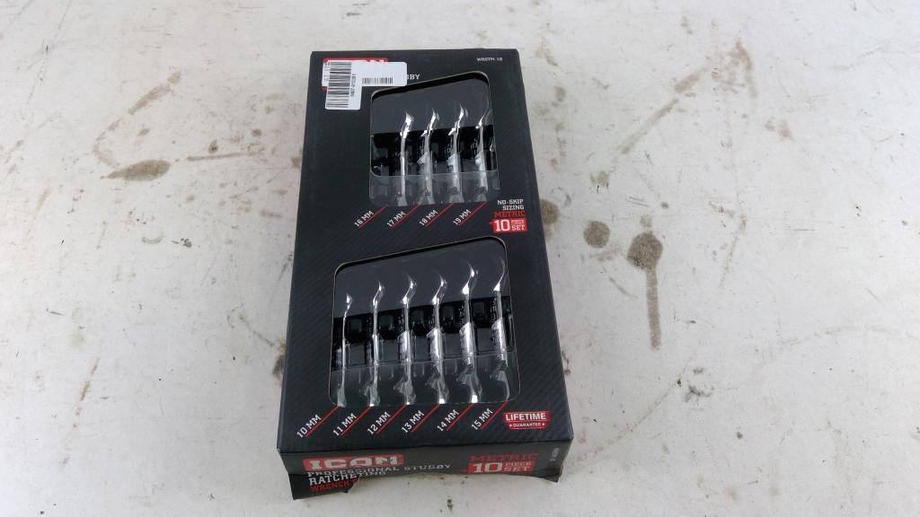 Icon Professional Stubby Ratcheting Wrench Set