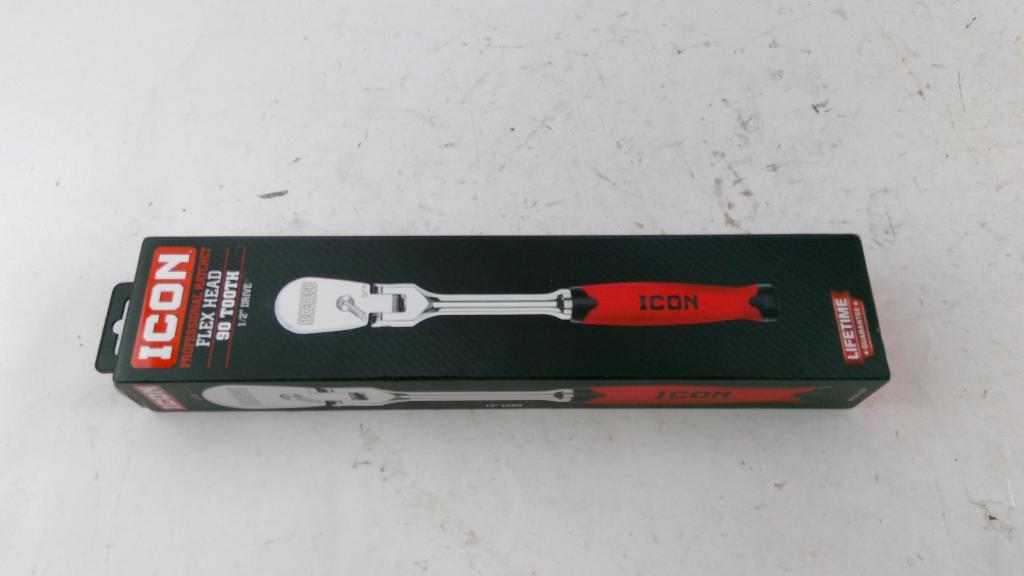 Icon Ratchet 1/2" Drive Flex Head 90 Tooth