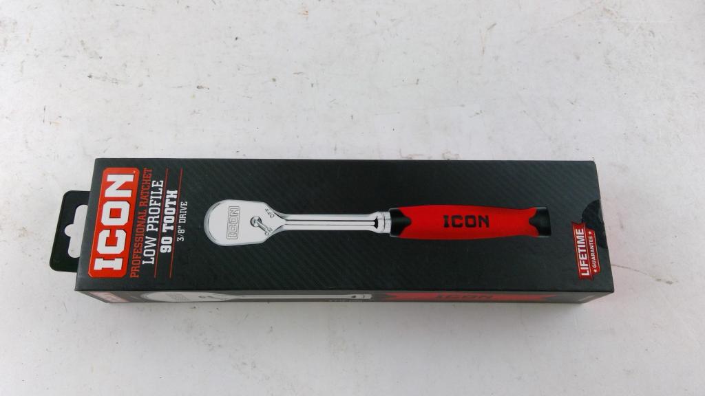 Icon Ratchet 3/8" Drive Low Profile 90 Tooth