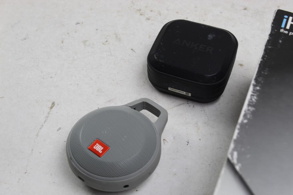 Ihome 2go Speaker Dock, Jbl, Anker Portable Speaker 3 Items Property