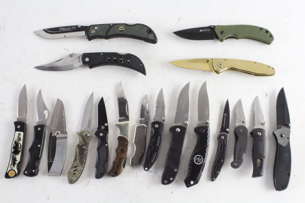 Imperial And Other Knives, 18 Pieces Property Room