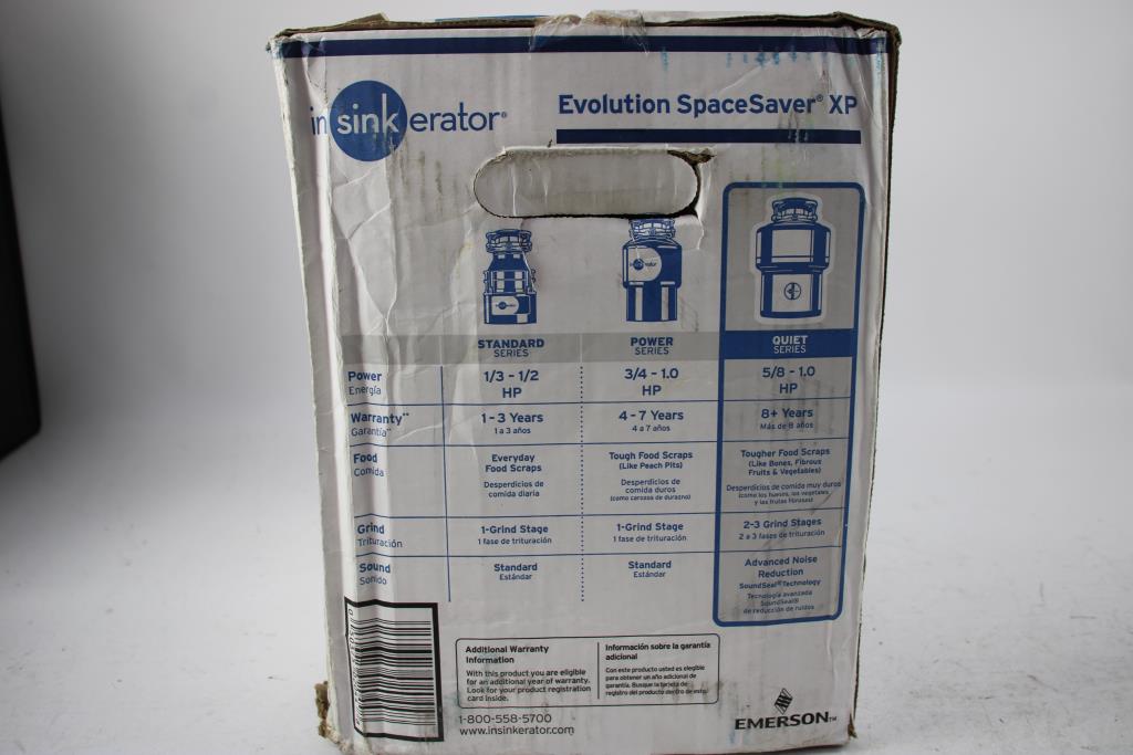 In Sink Erator Evolution Spacesaver Xp Food Waste Disposer Property Room