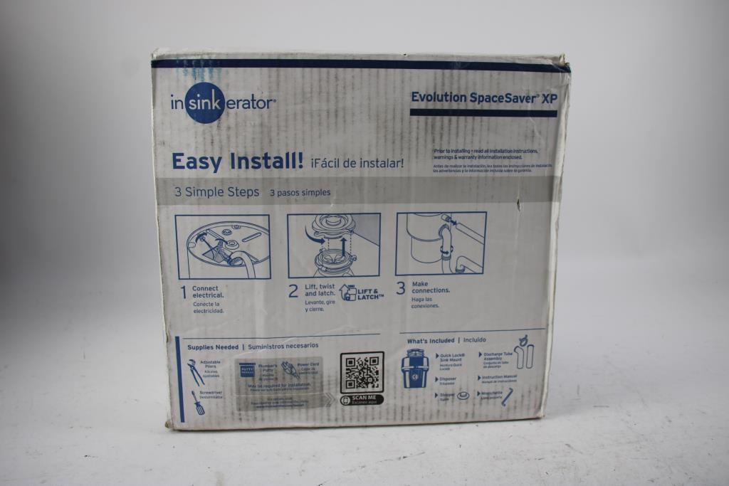 In Sink Erator Evolution Spacesaver Xp Food Waste Disposer Property Room