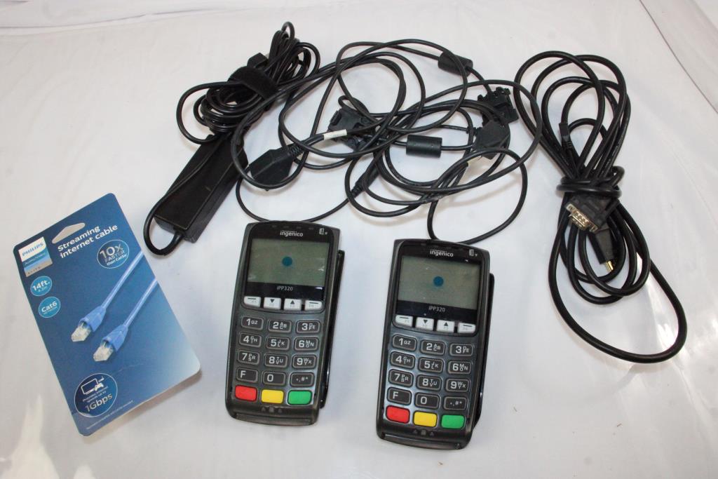 Ingenico Card Readers With Cables Property Room