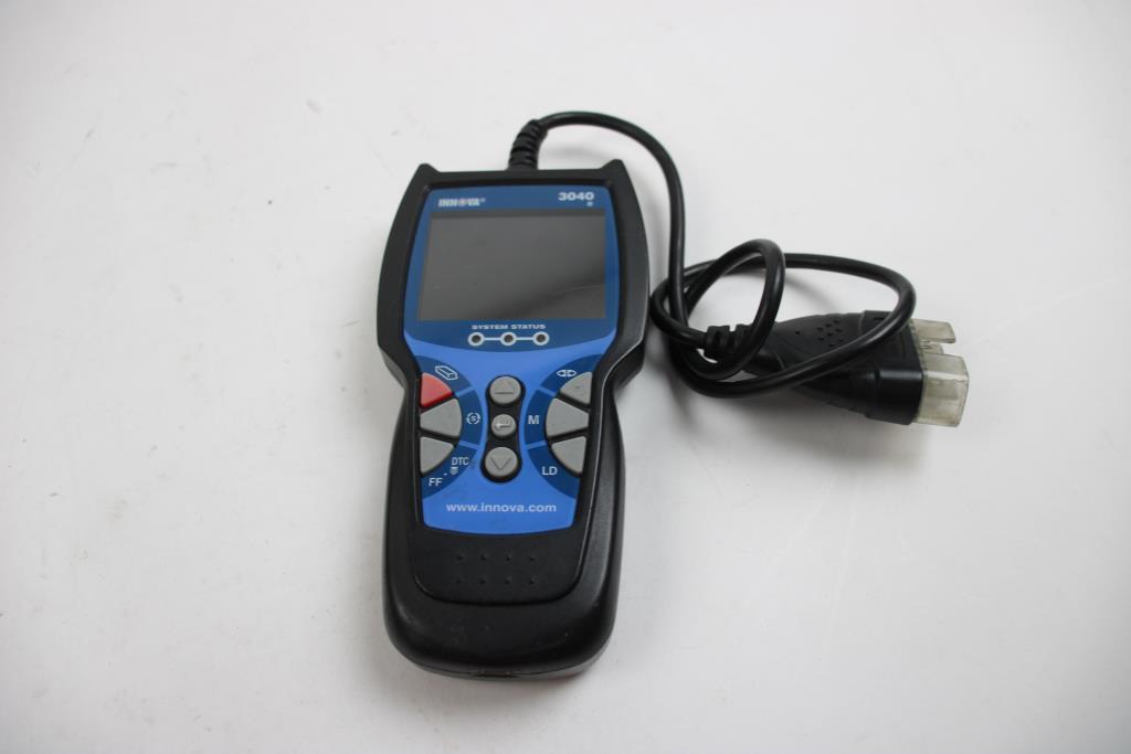 Innova 3040e Diagnostic Tool, And Emergency Kit With Poncho, Headlamp, And More