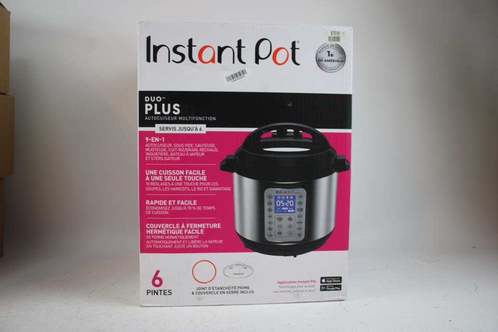 Instant Pot Duo Plus MultiUse Pressure Cooker, 6 Quart, 603050234
