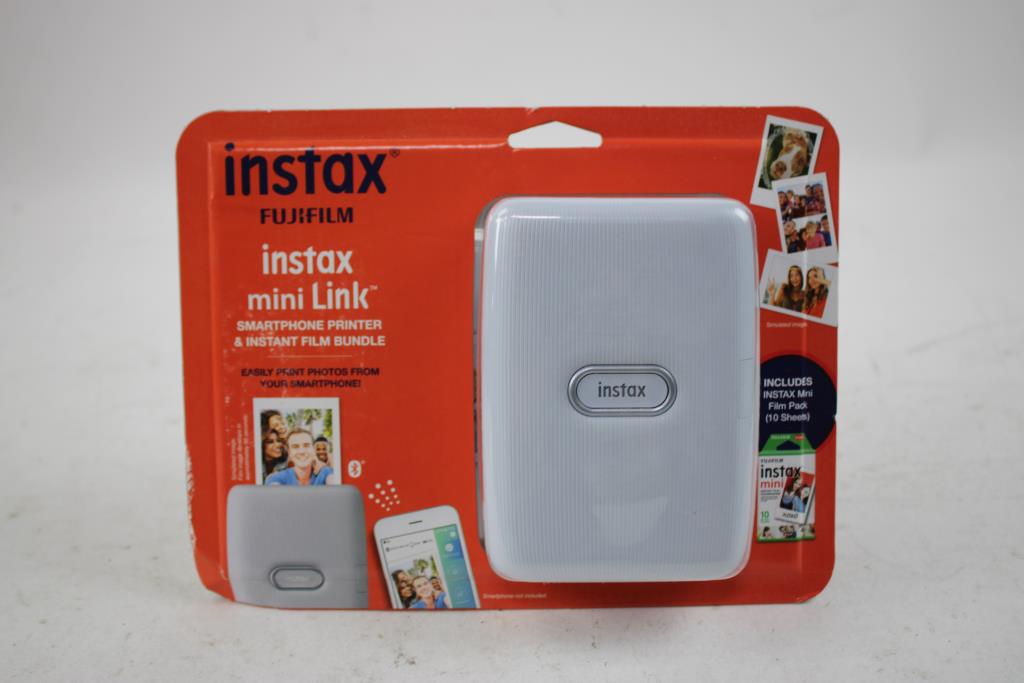 Instax Fujifilm Mini Link Smartphone Printer With Instax Film 20 Sheets