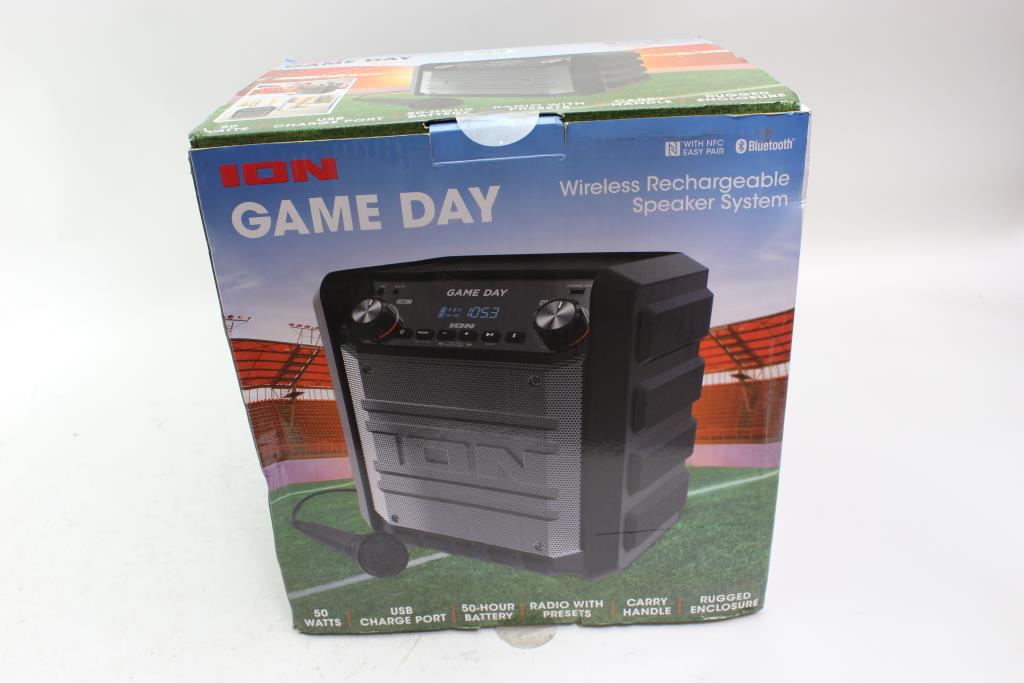 Ion Game Day Wireless Rechargeable Speaker System Property Room