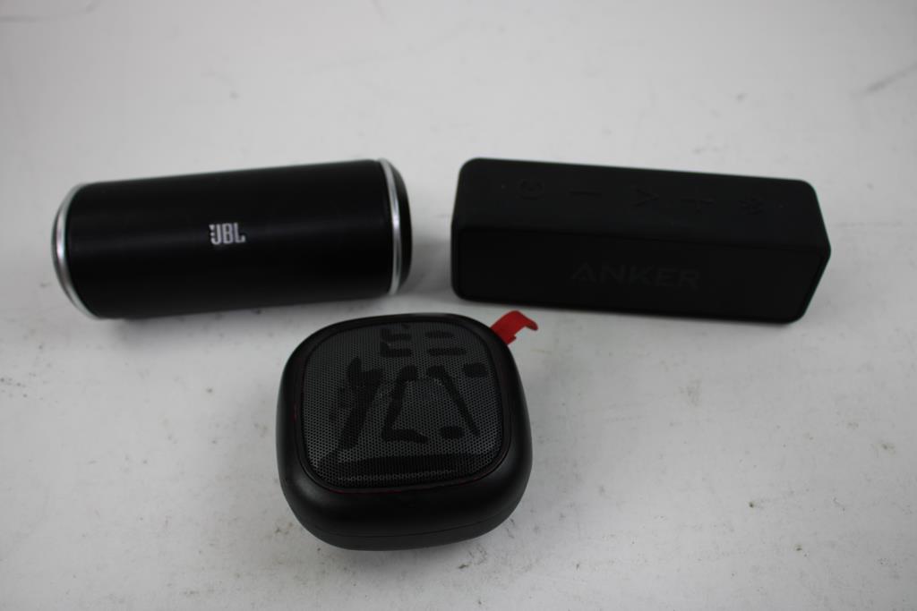 Ion Speaker, Anker Speaker And JBL Flip Speaker 3 Pieces