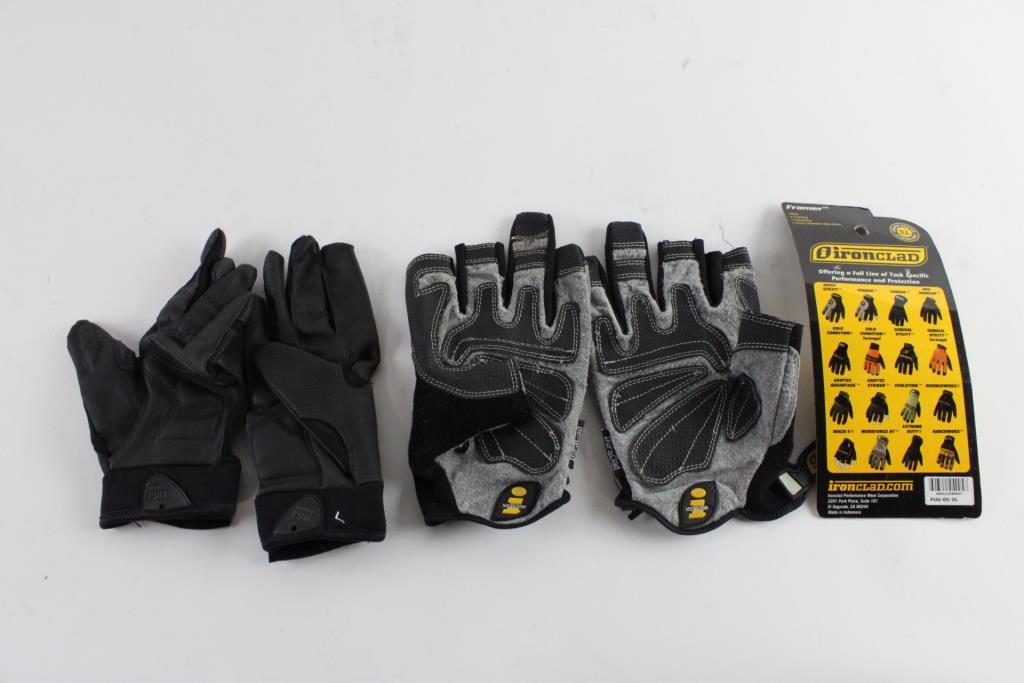 Iron Clad And Ace Work Gloves 2 Pairs Property Room