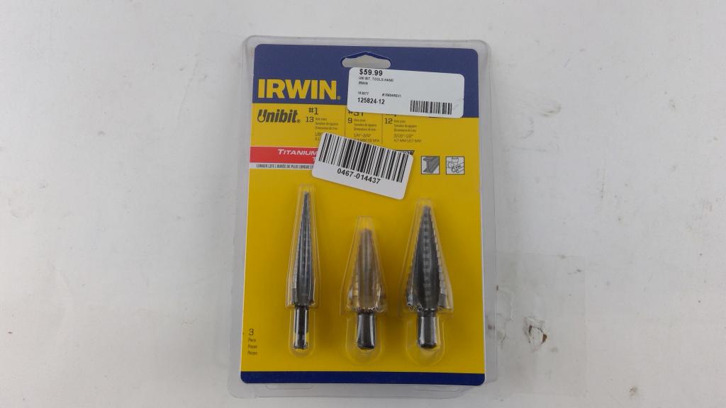 Irwin Unibit Drill Bit Set