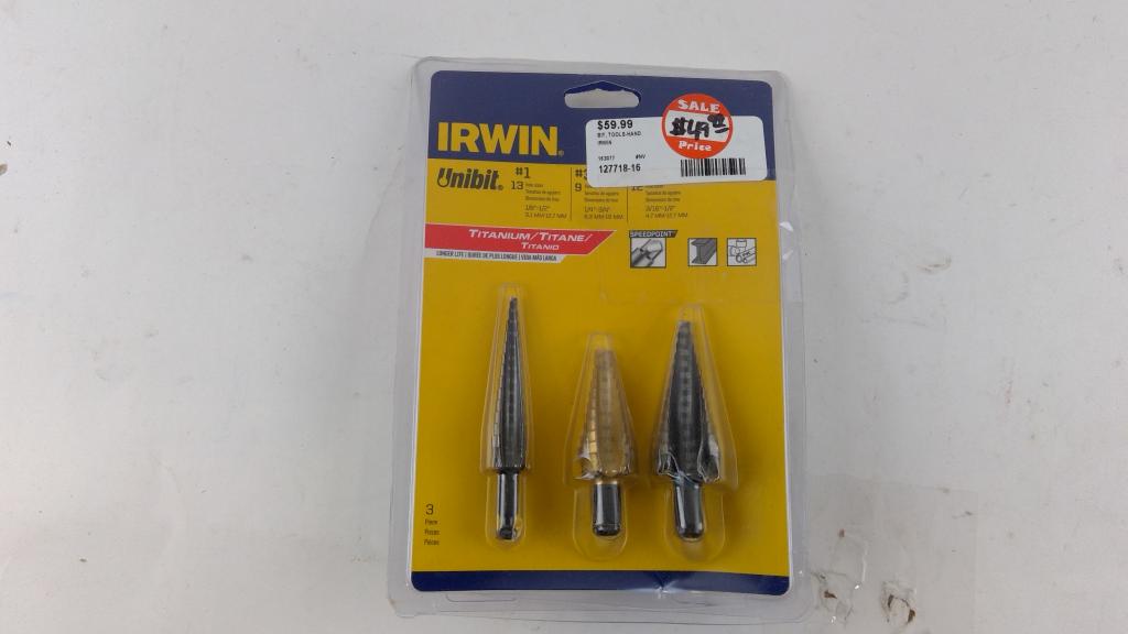 Irwin Unibit Drill Bit Set