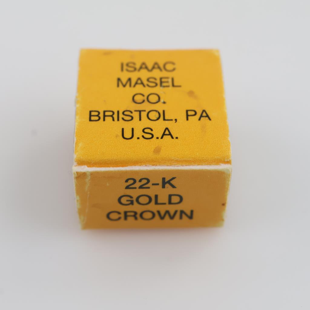 Isaac Masel Co. 22kt Gold Dental Crown