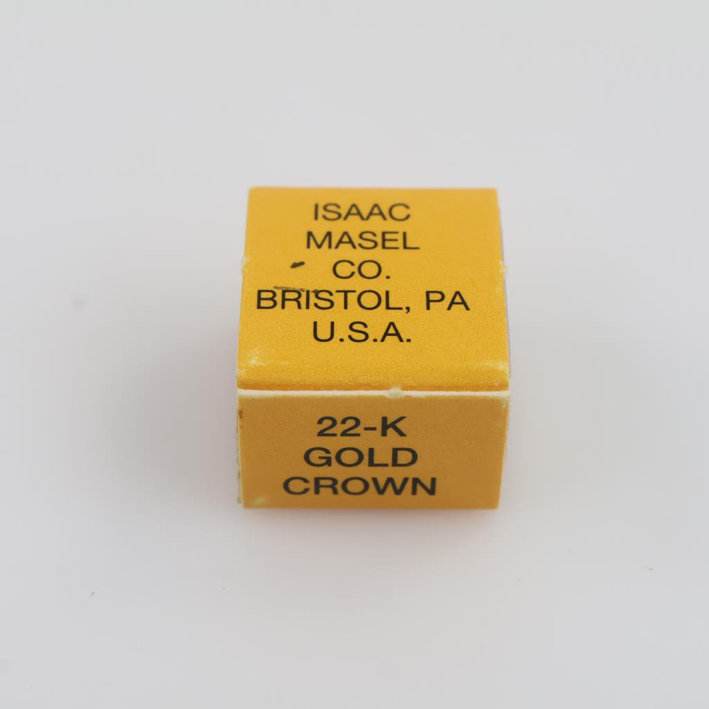 Isaac Masel Co. 22kt Gold Dental Crown