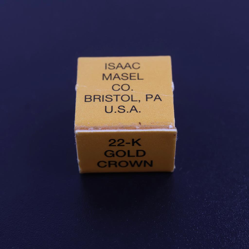 Isaac Masel Co. 22kt Gold Dental Crown