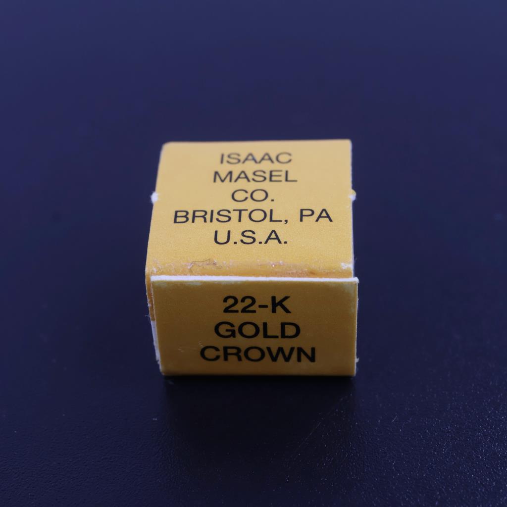 Isaac Masel Co. 22kt Gold Dental Crown