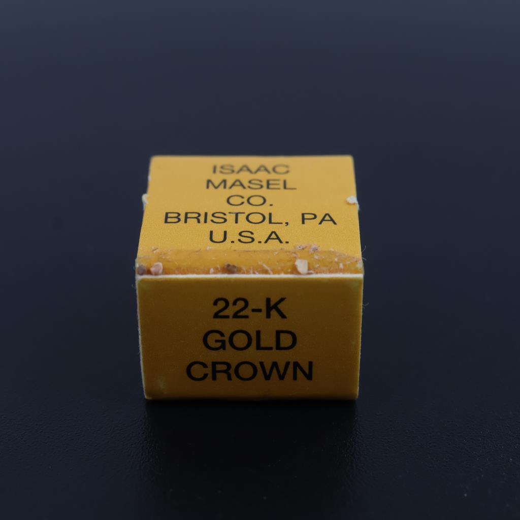 Isaac Masel Co. 22kt Gold Dental Crown