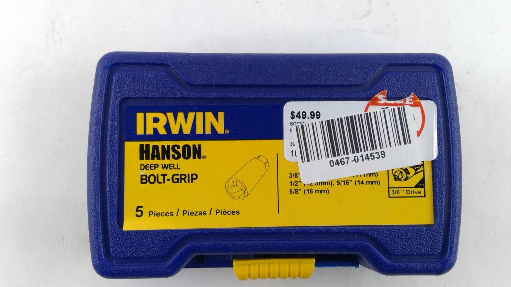Iwrin 5 Piece Deep Socket Set