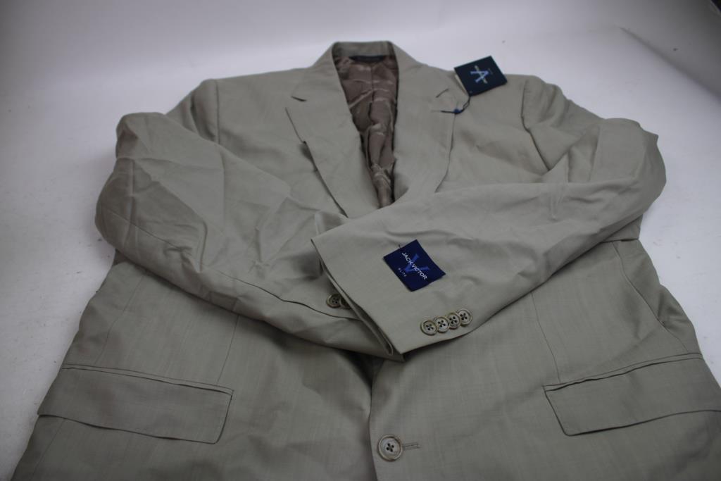 Jack Victor Suit Jacket And Slacks, Beige, 48L/42W